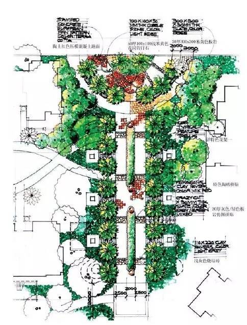 經(jīng)典入口景觀設(shè)計平面圖 景觀工程的視覺與功能融合